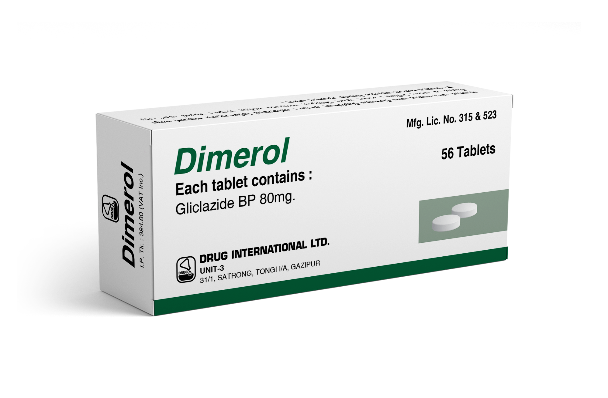 Tablet Dimerol 80 mg (56 pcs )